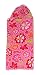 Set of 2 Kids Hooded Towels - 30" x 50" - Pink Flowers Design