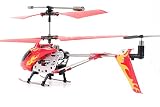 Helizone RC Firebird Metal Frame Gyroscope Mini Remote Control Helicopter- Red