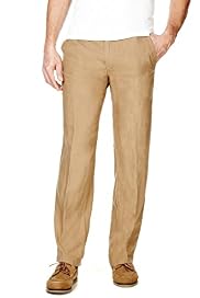 Blue Harbour Pure Linen Straight Leg Regular Fit Chinos