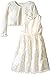 American Princess Girls' Candlelight Floral Sweater Dress