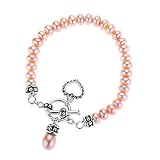 Honora Baby Plum Pearl Toggle Bracelet