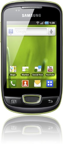 Samsung S5570 Galaxy Mini Smartphone (8,1 cm (3,2 Zoll) Display, Touchscreen, 3 Megapixel kamera, Android OS) lime green