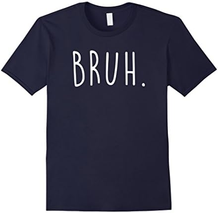 Men's Bruh T-Shirt Large Navy