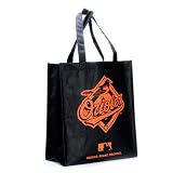 MLB Baltimore Orioles Black Reusable Tote Bag
