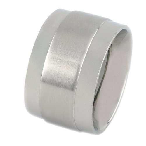 Monomania Herren-Partnerring Edelstahl Gr. 48 (15.3) 20380-48 Preisvergleich