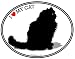 persian10 - LONGHAIRED CAT I LOVE MY CAT Feline Oval