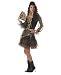 Womens Seductive Madame Destiny Mystic Gypsy Costume Wow included TAROT Cards and Cool Headwrap Too