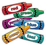 ACCENT PUNCH-OUTS COLORFUL CRAYONS 48 PIECES