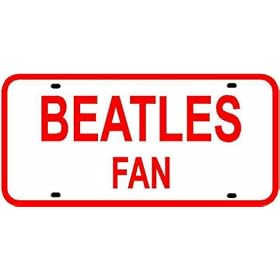 BEATLES FAN LICENSE PLATE sign music classic
