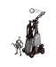 The Chronicles of Narnia Battle Catapult Trebuchet with Telmarine Soldier Battle Dama...