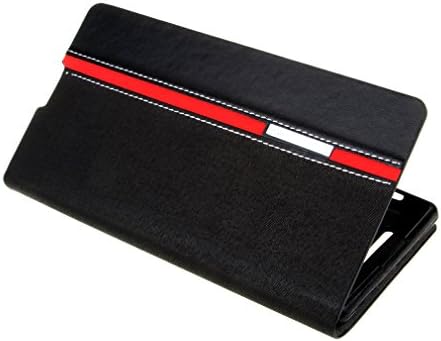 For Sony Xperia T2 Ultra Case , Leathlux Simple Texture PU Leather Flip Protective Case Cover For Sony Xperia T2 Ultra Black