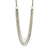 Leslie Danzis Party Antique Gold Mult Strand Neckla