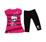 Monster High Dress with Leggings Girls Clothing Set