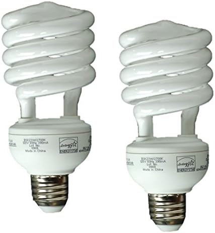 2-Pack Bulb Star 23 Watt 1,600 Lumens CFL Bulb Equal to 100 Watt Incandescent 10,000 Hour