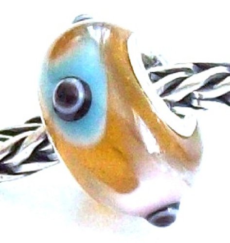 Melina World Jewellery - 10022 - Murano Glass Bead with a Solid Sterling Silver 925 Core - Handmade - Designed in Greece - Fits chains from Biago, Chamilia, Pandora & Trollbeads