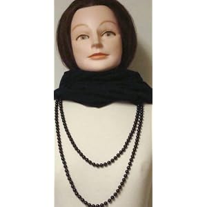 Hand Made Double Knit Black Cotton Neck Scarf Tube Balaclava Offered with Very Long Seventy Inches...