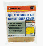 Thermwell AC11H Quilted Indoor Air Conditioner Cover 2PC Large, Beige