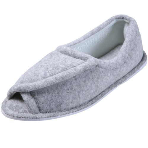 Women's Clinic Comfort Terry Cloth Slippers - Grey