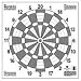 Sporting Goods : MAPLE LEAF PRESS DART 40 2-COLOR TARGET -- 40CM 25-PACK