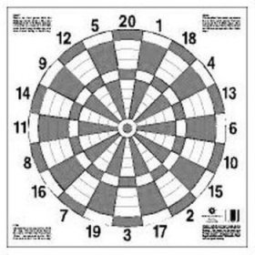 Childrens Toyshop  Sporting Goods : MAPLE LEAF PRESS DART 40 2-COLOR TARGET -- 40CM 25-PACK