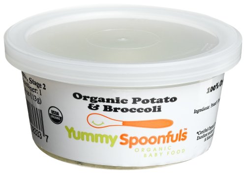 Yummy Spoonfuls Mushy Yummy Organic Potato & Broccoli, 4-Ounce Tubs (Pack of 12)