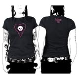 Buy Alkaline Trio - HEART SKULL BABYDOLL, Black by Alkaline Trio