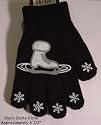 Ice Skate & Snowflake Magic Stretch Gloves