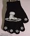 Ice Skate &amp; Snowflake Magic Stretch Gloves