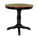 Round Pub-Height Table - Black/ Brown