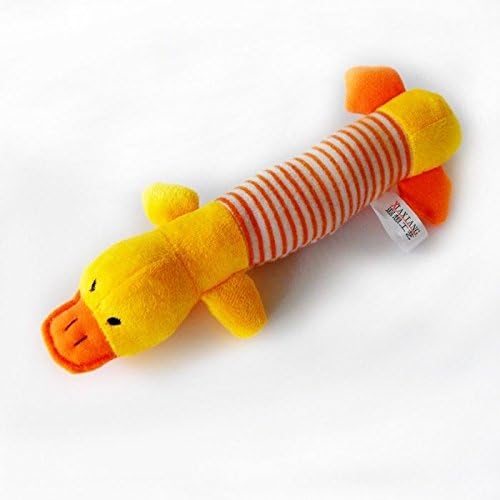Pet Puppy Plush Sound Chew Squeaker Squeaky Duck Toy