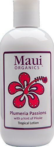 Plumeria Natural Body Lotion Organic Hawaiian Island Essence Maui Plumeria Passions 4pk 34oz