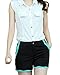 FACE N FACE Women's Chiffon Solid Color Summer Loose Shirts Blouses