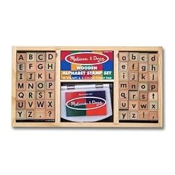 Melissa & Doug Alphabet Stamp Set