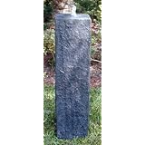 Medium Grey Square Column Fountain by KFK Products