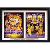 2009-2010 NBA Champions LA Lakers Double Frame - Case Pack 6 SKU-PAS670427