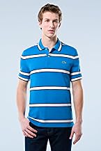 Red! Collection Short Sleeve Wide Spaced Stripe Pique Polo Shirt