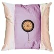 Decorative Handmade Silky Lavender & White Cushion Cover / Pillow Sham - Golden Sunflower Design