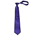 QBSM Mens Dark Purple Indigo Solid Neckties Business Formal Dress Neck Ties