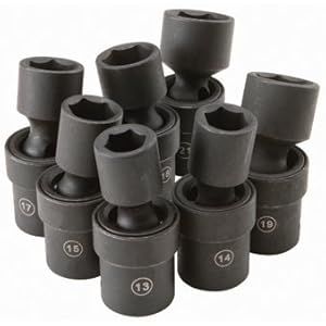 Pittsburgh 7 Piece 1/2" Drive Metric Impact Swivel Socket Set - Amazon 