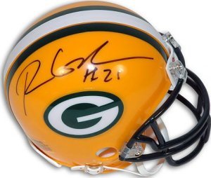 Ryan Grant signed Green Bay Packers Replica Mini Helmet