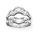 14K White Gold 3/8 ct. Baguette Cut Diamond Ring Guard