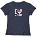 T-SHIRT WOMAN NAVY BLUE " I LOVE OREM " UTAH Large