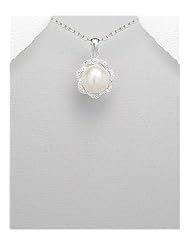 CZ Pendant Necklace In 92.5 Sterling Silver