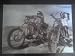 Easy rider - classic image from the cult movie - hand drawn art - a3 mounted and foam backed print by famous artist haiyan - imported from usa as not available in uk