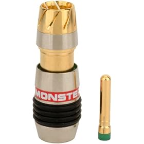 Monster QuickLock RG6Q RCA Connectors 50-pc. pk. RCA Connectors for RG6Q-Red (QL RG6Q... by Monster