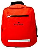 K-Cliffs Red Polyester School Backpack/ Outdoor Backpack with Detachable Cell Phone Holder