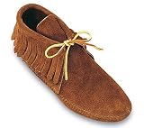 Minnetonka Children's Fringe Boot Hardsole Suede Boots