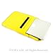 TopCase Yellow Portfolio Laptop Sleeve Bag Case Cover for All 13