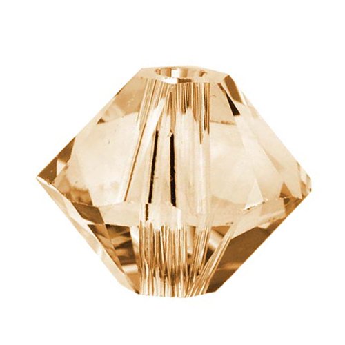 SWAROVSKI ELEMENTS Crystal #5328 3mm Bicone Beads Golden Shadow (25 Beads)