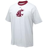 Nike Washington State Cougars White Contrast Neck Logo T-shirt
